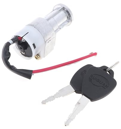 MedgAs Performance Battery Charger Mini Lock with 2 Keys for Motorcycle Electric Bicycle Scooter E-Bike Electric Lock Accessories