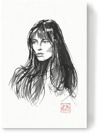 artboxONE Leinwand 150x100 cm Menschen Jane Birkin von péchane