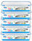 HOMESHOPA Rectangular Bacon Storage Containers, 5 Pack 1.1 Litre Plastic Leakproof Food Storage Container with Lids, BPA Free Stackable & Airtight Food Boxes Microwave & Freezer Dishwasher Safe
