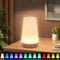 HOOMOOZ LED Nachttischlampe mit Fernbedienung, Touch Dimmbar Kinder Nachtlampe 13 Farben und 4 Modi, 1800mAh USB Aufladbar und Timing Funktion, Tragbar Nachtlicht für Camping Schlafzimmer Wohnzimmer