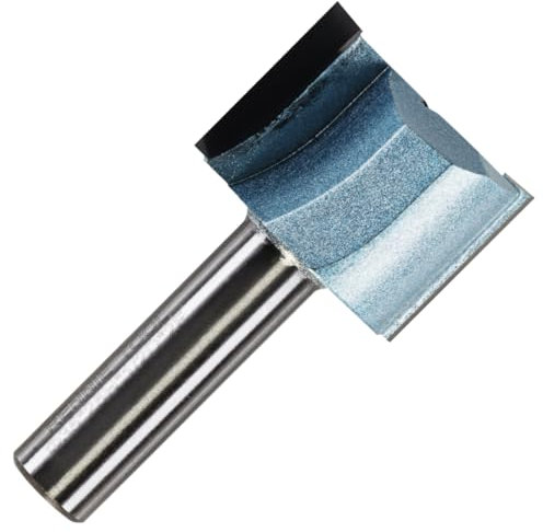 Rennie Tools - 35mm (1.3/8) Cutting Diameter x 25mm Flute x 1/2 Shank TCT Tipped 2 Flute Straight Router Cutter Bit. Compatible With Makita Trend Festool Hikoki Dewalt Router Etc. 35mm Router Bit
