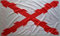 Bandera Cruz de Borgoña, Cruz de san Andres, reforzada con 4 ojales, 150 cm x 90 cm (Cruz de Borgoña)