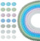 FASHEWELRY Cuentas redondas facetadas de cristal esmerilado de 7 hebras de 8 mm, cuentas sueltas de cristal de jade de imitación para hacer collares, pulseras y joyas