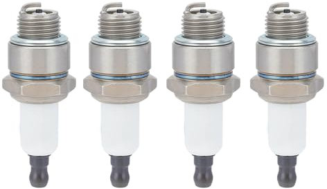 Kurihina Kompatibel mit 4er-Pack RJ19LM Zündkerze für BS 802592 5095K 796112 Champion J19LM Rasenmäher