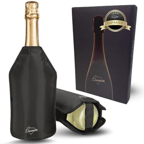 Manchon refroidisseur de bouteilleà vin - Manchon rafraichisseur de bouteille de vin et de Champagne - Coffret cadeau Accessoires de bar - Sac isotherme bouteille–Pochette bouteille isotherme
