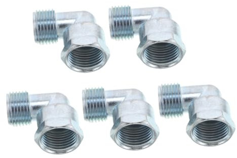 jojofuny 5pcs Gas Stove Joint Connector Kit Gas Cooker Hose Adapter Flexible Hose Tap Connector