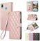 Vaitasy Custodia per Huawei P Smart 2019 Pelle PU Cerniera Custodia a Portafoglio per P Smart 2019 Custodia con Magnetica Flip Stand Case Cover Oro Rosa