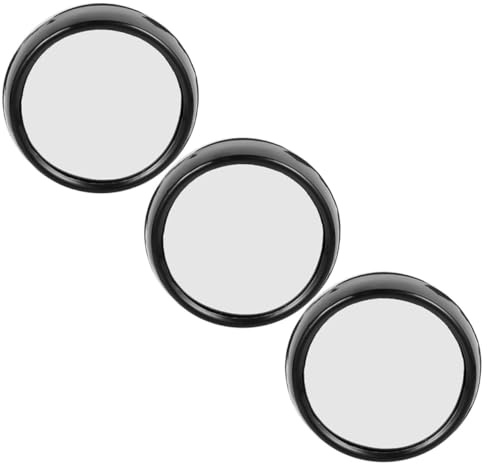 ARTIBETTER 3pcs Computer Monitor Rearview Convex Mirrors for Office Desk Cubicle Portable Lightweight Mini Laptop Mirror to See Behind You Easy to Install