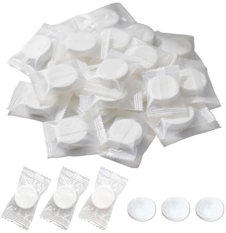 100Pcs Compressed Cotton Towels, Disposable Face & Hand Towels, 8.6 x 7.8, Mini Travel Towels for Travel, Hiking, Sports & Beauty Salon