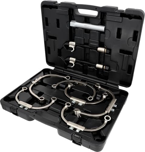 KS Tools 500.8790 Universal McPherson Federspanner-Satz mit Sicherheitsbügel, 9-tlg