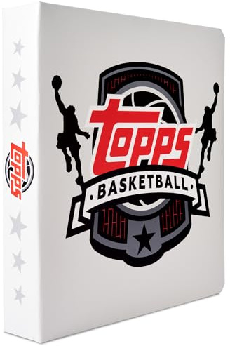 Topps Basketball Binder - 9 Pocket Sammelkartenbinder, Premium Langlebiges Material, 35 Top-Loading Seiten, 450 Karten Kapazität, Ordner für Sammelkartenspiele, Sport, TCG
