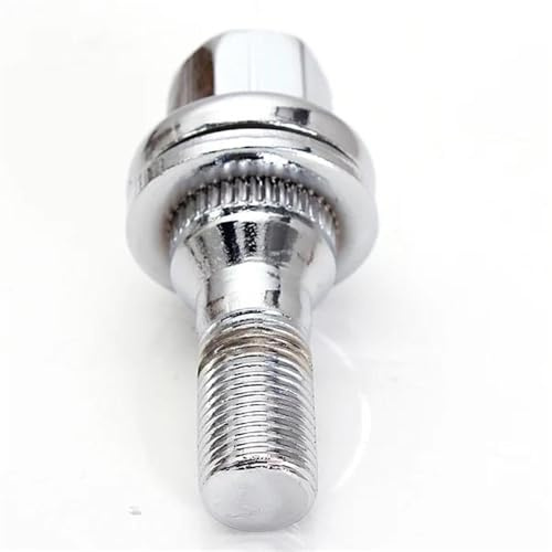 Auto-Radschrauben Kompatibel Mit Peugeot 1007 206 207 406 407 607 2000-2008 M12x1,25 17 Mm Auto-Aluminium-Chrom-Radschrauben, Muttern, Radmuttern, 4 Stück