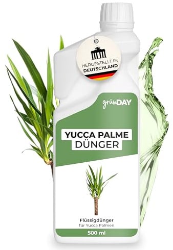 Yucca-Palmen-Dünger 500 ml – Flüssiger mineralischer NPK Dünger mit Spurennährstoffen für Yucca-Palmen – Für Blattentwicklung & gleichmäßiges Wachstum – Konzentrat für ca. 100 L Gießwasser