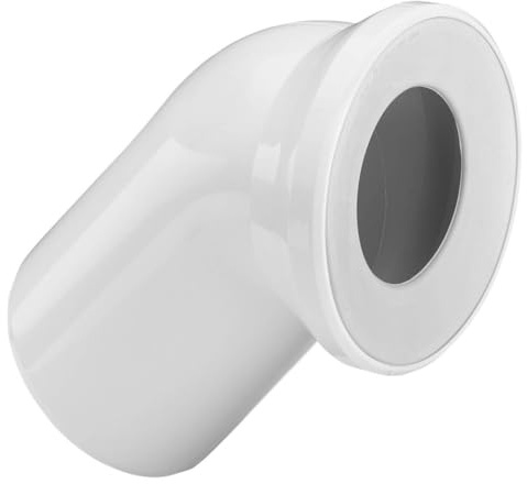 Viega 101718 Universal-Klosett-Anschlussbogen Nr.3812, 45 Grad 110 x 135 mm, weiß