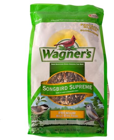 Wagner's 62042 Songbird Supreme Blend Wild Bird Food, 8-Pound Bag