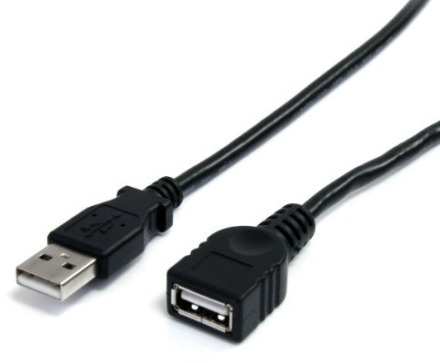 StarTech.com Cable de 3m de Extensión Alargador USB 2.0 USB A Macho a USB A Hembra - Negro
