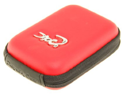 Croco® Shock Proof Water Resistant Digital Camera Case Bag - Multiple Colour (for Canon, Fuji, Sony, Panasonic Lumix, Samsung, Nikon, Pentax, Kodak, Olympus & More [Internal size 115 x 80 x 30mm MEDIUM] - Red/Black
