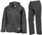Result Herren Heavyweight Waterproof Jacket & Trouser Set Regenmantel, Schwarz-Schwarz, XX-Large
