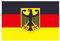 Taffstyle® Fanartikel Fussball Weltmeisterschaft WM & EM Europameisterschaft 2016 Länder Flagge Fahne 150cm x 90 cm mit Metallösen - Deutschland mit Adler