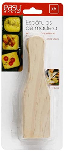 COOK CONCEPT - KU6166 - Spatule à Raclette en Bois x6 ; Grattoir à Raclette ; Cuisine Cuisson Spécifique, 15 x 4 x 0,40 cm