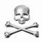 3D Totenkopf Metall Skelett gekreuzte Knochen GS Coole Persönlichkeit Auto Motorrad Emblem Badge Aufkleber Auto Styling Aufkleber Zubehör