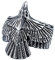 PAMTIER Herren Edelstahl Jahrgang Fliegend Adler Ring Band Falke Tier Entwurf Silber Größe 62 (19.7)