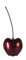 CASABLANCA Kirsche Dekoration Celebration 42cm Keramik Bordeaux matt