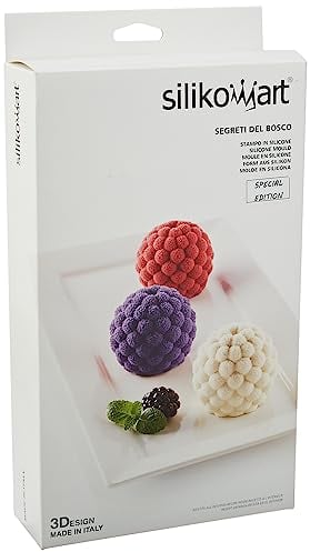 Silikomart 26.299.13.0065 SEGRETI DEL BOSCO Silikonform n.6 Mora Ø65 h 55 mm, Silicone, Pink