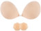 SHINYMOD Trägerloser BH, Unsichtbarer rückenfreier BH Bruststraffung Push-Up Gepolsterte klebe BHs Große größere Brust Selbstklebende Nippelabdeckung Klebe BH für Hochzeitskleiderbadeanzüge Frauen