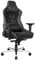 AKRacing Chair Master Pro Deluxe Gaming Stuhl, genarbtes Rinderleder, Schwarz/Schwarz, 5 Jahre Herstellergarantie