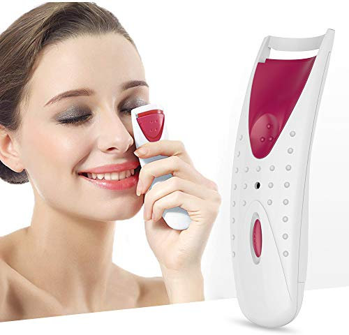 TOUCHBeauty Electric Eyelash Curler, Heated Eyelash Curler with Smart Silicone Heating Pads TB-2003B (Red)