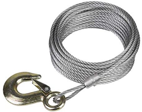Sealey Winch Cable/Wire Rope Ø5.1mm x 10M 1350kg Breaking Strength with Forged Hook - GWEC20