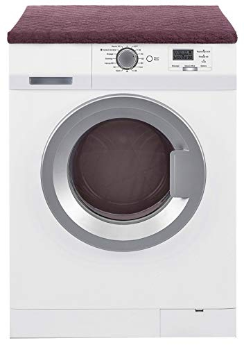 Brandsseller Schonbezug 60x60x5 cm für Trockner und Waschmaschine 100% Baumwolle - Brombeere