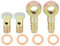 X AUTOHAUX 2 Sets 10mm Banjo Boulon Rondelle Kit Bronzé Métal pour Moto