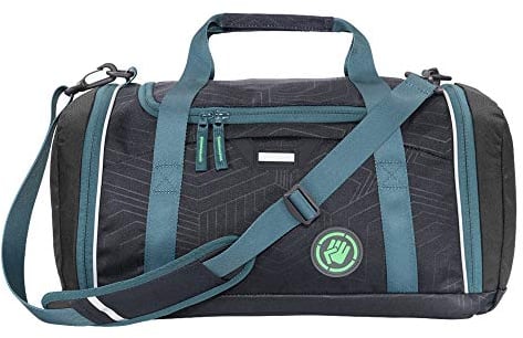 Coocazoo Sporttasche SporterPorter „Diveman“, blau mit Nasswäschefach, Seitentasche, Schuhfach, Abnehmbarer und verstellbarem Schultergurt, für Jungen ab der 5. Klasse, 20 Liter