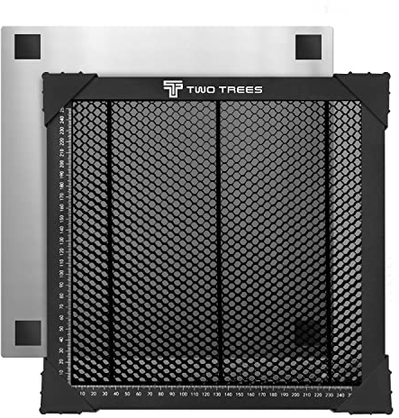 OUYZGIA Tavolo da Lavoro a Nido d'ape, Tavolo a Nido d'ape per Incisore Laser, Griglia a Nido d'ape 300x300x22mm con Piastra in Alluminio, Honeycomb Table per CO2 e Laser a Diodi
