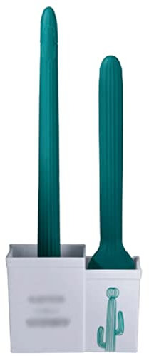 Brosse de toilette Pinceau et support de toilette mural, ensemble de deux brosses de gommage de toilette, pinceau de bol de toilette de cactus for la salle de bain Nettoyage Ustensiles de nettoyage
