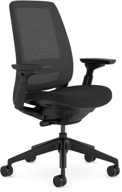 Steelcase Series 2 Ergonomic Office Chair With LiveBack Lumbar Support And 4D Armests Black/Black, 72 x 64 x 101