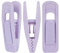Tinfol Samt-Kleiderbügel-Clips, 24 Stück Hosenbügel, Samt-Clips, Starke beflockte Clips, perfekt für die Verwendung mit dünnen Samt-Kleiderbügeln, Hellviolett