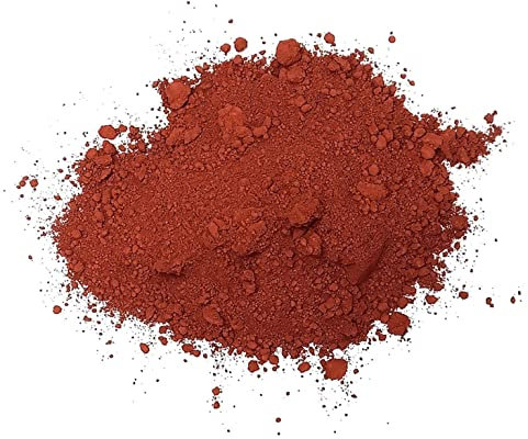 CRIGEMA - Pigment en poudre - Ocre rouge - 50g - 100% pur - Peinture à l'huile, à la détrempe, à l'encause, à la fresque (ocre rouge)