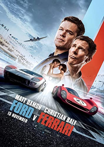 Enartly Leinwand Druck Poster LE MANS 66 Cine Movie Culte Poster Canvas Wall Art Pictures per camera da letto 60x90cm Senza Cornice