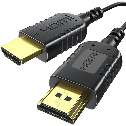 Cavo HDMI 8K 2.1 Ultra HDTV, Cavi HDMI 48Gbps Alta Velocità 8K@60Hz 4K@120Hz/144Hz, eARC Dynamic HDR Thin Cable HDMI per Xbox X/S PS4/5 Soundbar Apple TV Blu-ray Player 1.5M