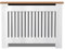 Radiator Cover Medium, Radiator Cover Vertical Slatted Modern Radiator Covers MDF Wood Cabinet Shelf Heating Covers For Living Room, Hallway (19D x 111.5W x 83.2H CM)