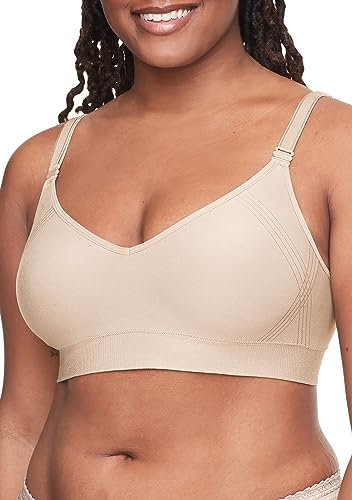 Warner's Women's Easy Does It Wireless Lift Convertible Comfort Bra Rn0131a, Butterscotch, M