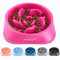 Mateeylife hundenapf, Anti schling napf Hund, Futternapf für Hunde – Rutschfester Slow Feeder Hundenapf Rose (19,8 cm)