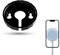 3DHerb Wandhalterung kompatibel mit Apple MagSafe Charger Wireless Ladepad - Case, Halterung kompatibel mit iPhone 14 12 13 Mini Pro Max inkl. Schrauben ohne Ladegerät (schwarz)