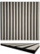 3D Akustik Lamellen Wandpaneele Holzoptik 52x52 cm – Leicht & Schallabsorbierend, Echtholz auf PET Filz, Design für Wand & Decke, 10 mm stark (11002A)