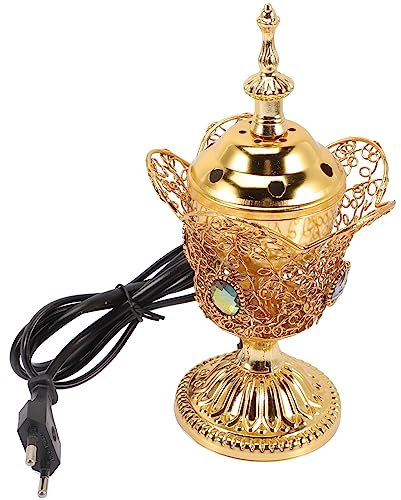 Warmhm Raumduft-diffusor Weihrauchfass Spa-aromatherapie-Brenner Incense Stick Box Incense Stick Holder Weihrauch-aromabrenner Auto Elektrische Weihrauchbrenner Plug in Bowl Eisen Drinnen
