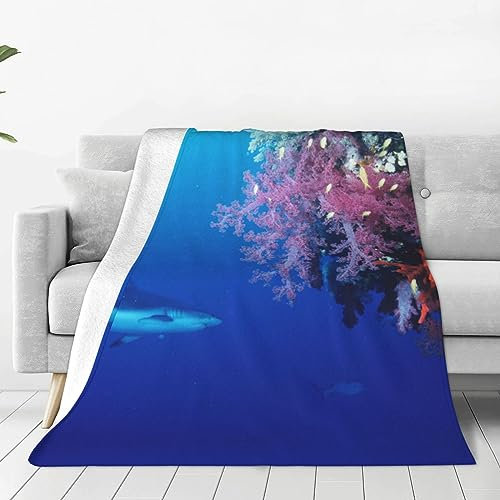 Coral Blanket Ultra-Soft Micro Fleece Blanket Super Warm Flanell Blankets Lightweight Throw Blankets Air Conditioner Blanket for Office Home Bed Sofa 50x40
