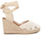 XTI - Sandalias con Cuña Mujer Beige - Calzado Cómodo y Versátil - Moda casual - Modelo 14233602 (Talla 41)